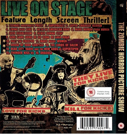  Blu Ray Rob Zombie - The Zombie Horror Picture Show         