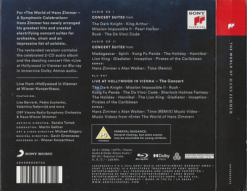  Blu Ray Hans Zimmer - The World Of Hans Zimmer: A Symphonic Celebration (Extended Version)         