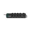 картинка Удлинитель Brennenstuhl Primera-Line 10 розеток 2 выключателя кабель 2 м H05VV-F 3G1,5 черный 1153300120 от магазина