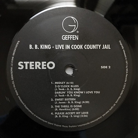    B.B. King. Live In Cook County Jail (LP)         