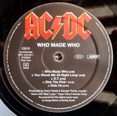    AC/DC - Who Made Who (LP)         