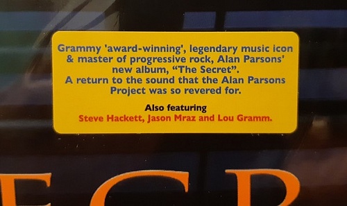    Alan Parsons - The Secret (LP)      