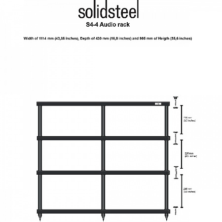    Hi-Fi Solidsteel S4-4 Black      
