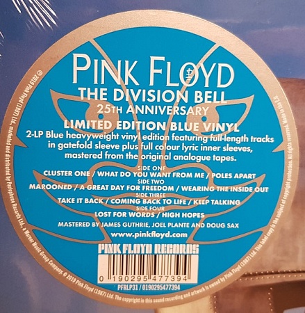    Pink Floyd - Division Bell (2LP)         