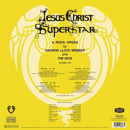    Various, Andrew Lloyd Webber & Tim Rice - Jesus Christ Superstar: A Rock Opera (2LP)         