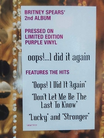    Britney Spears - Oops!...I Did It Again (LP)         