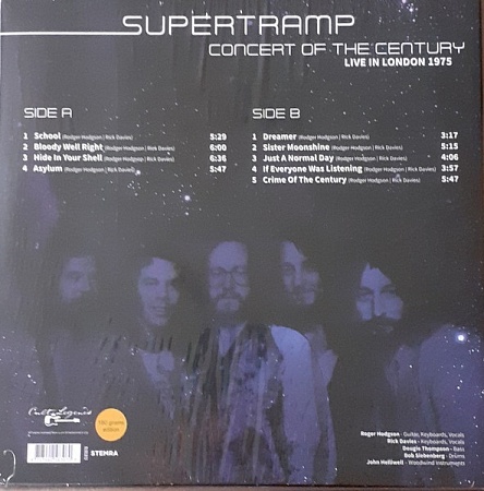    Supertramp - Concert Of The Century (Live In London 1975) (LP)         