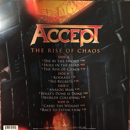    Accept - The Rise Of Chaos (2LP)         